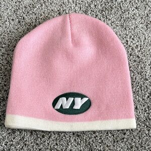 Reebok Pink and White NY JETS NFL Beanie